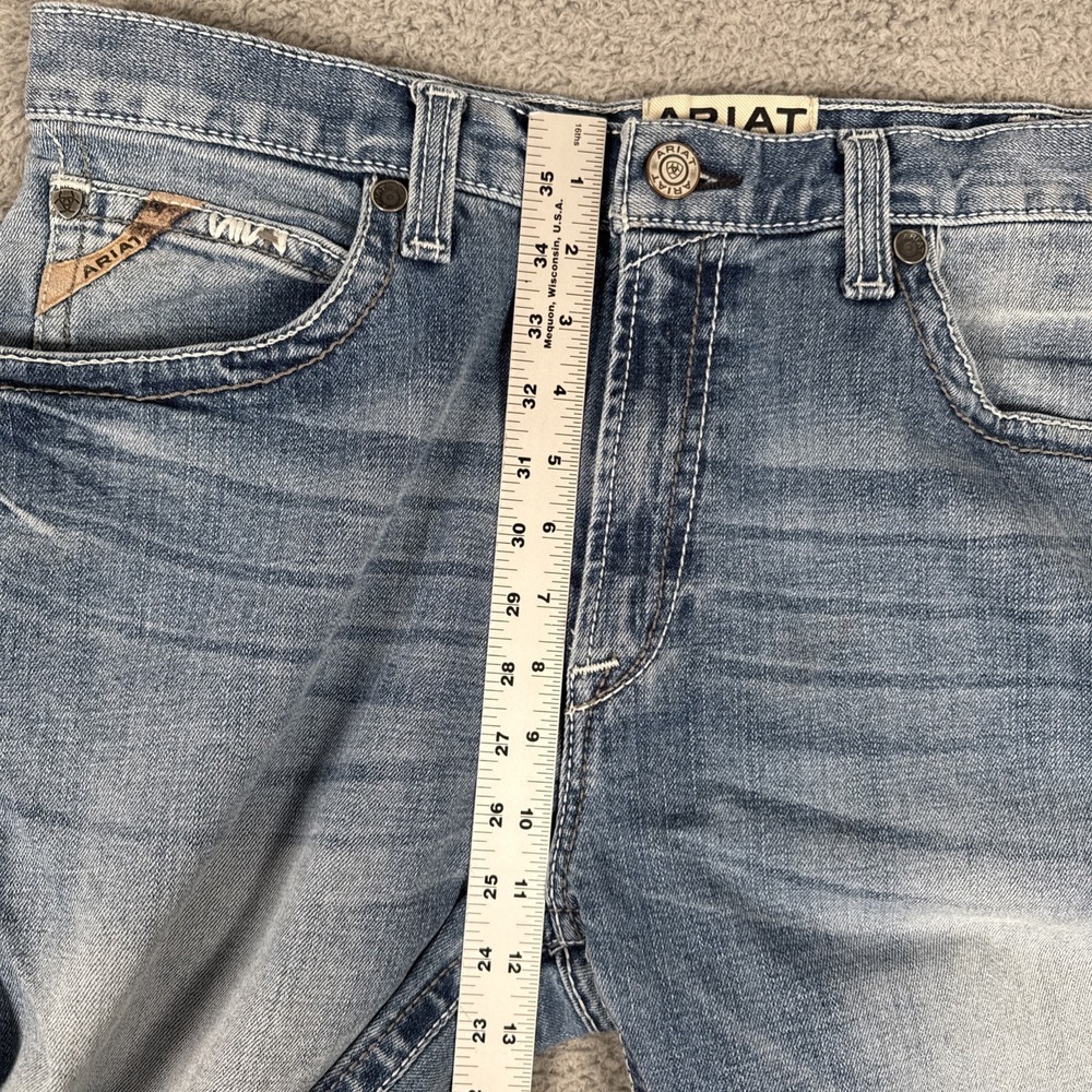 Ariat M2 Jeans Mens 36x34 Traditional Relaxed Boot Cut Dusty Road Blue Denim - Picture 5 of 13